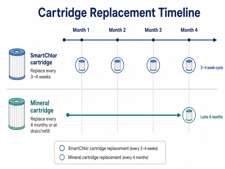 Maintenance timeline graphic