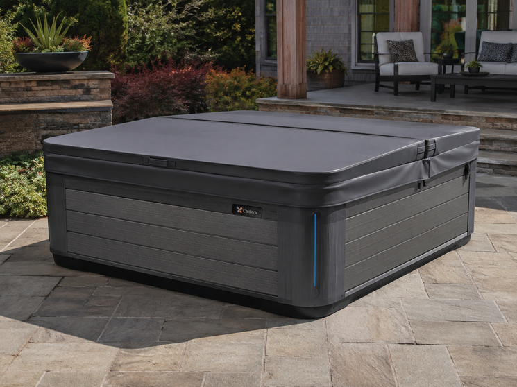 Caldera spa with a new well-fitted cover